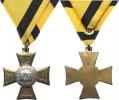 Vojenský služební kříž 1. tř. pro poddůstojníky za "XX" služebníc