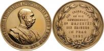 Christlbauer - němec.medaile na návštěvu Prahy 1891 -
