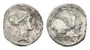 T. Carisius  Denarius circa 46 - Ex Negrini sale 10 corr.