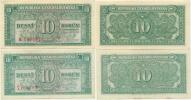 10 Kčs b.l. (1945)  sér. R/A    neperf.        Hej. 71a; Baj. 71