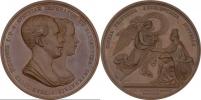 Lange - AE medaile na narození dcery Sofie 5.3.1855 -