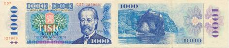 1000 Kčs vzor 1985  sér. C 57       Baj. 102;  Hej. 106 b