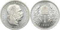 1 Koruna 1904 b.zn.    "sbírkový stav !!"