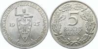 5 RM 1925 F - Rhineland              KM 47     Ag 500  25 g
