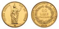 40 Lira 1848 - stojící Italie