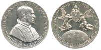 Pius XII. - medaile k papežovým 80. narozeninám 1956