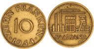 10 Franken 1954 KM 1 "R"