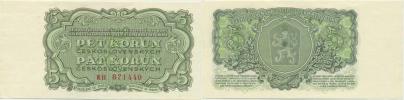 5 Kčs 1961  sér. RH - 3 mm číslovač         Baj. 96; Hej. 99 a2