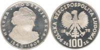 100 Zlotych 1975 - Modrzejewska Y.78