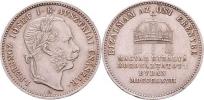 Větší maďarský peníz na korunovaci v Budíně 8.6.1867