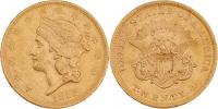 20 Dolar 1852 - hlava Liberty