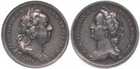 Nesign. - medaile na korunovaci na římského císaře 4.10.1745