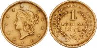 Dolar 1851 - hlava Liberty