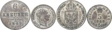 6 kr. 1849 A; +5 kr. 1858 A           2 ks