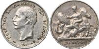 1 Drachma 1910 A           "R"       KM 60    Ag 835  5 g