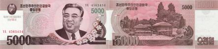 5000 Won 2008 (2013) - 100 let narození Kim Ir Sena