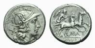 Pinarius Natta.  Denarius circa 155