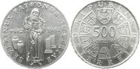 500 Schilling 1982 - 150. výročí úmrtí sv. Severina       KM 2956