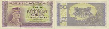 50 Kčs b.l. (1945) sér. JF     neperf.    Baj. 73_přelož.