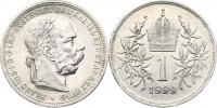 1 Koruna 1899 b.zn._tém.