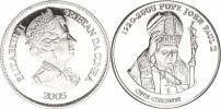 1 Crown 2005  - Úmrtí papeže Jana Pavla II.           KM 14a    Ag 925  24