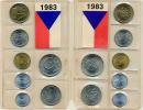 Ročníková sada mincí 1983_mírně poškozený roh obalu