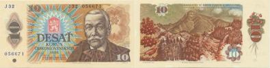 10 Kčs 1986     sér. J 32          Baj. 103