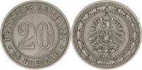 20 Pfennig 1887 A            "R"