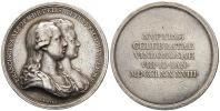 Svatební medaile s Alžbětou Württemberskou 1788. Dvouportrét