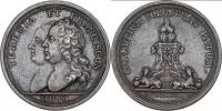 Werner - AR svateb. medaile 1736 - dvojportrét zleva