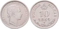 10 Krejcar 1864 A