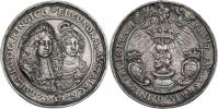 Nesign. - AR svatební medaile (1678) - dvojportrét