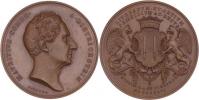 Lange - AE portrétní medaile 1846 - poprsí zprava