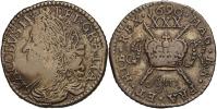 Irsko. Jakub II. (1689-90). 1/2 crown 1690 Apr. - duben (nouzová obléhací dělová mince). KM-95. n. nedor.