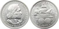 1/2 Dollar 1893 - Kolumbova výstava       KM 117   Ag 900  12