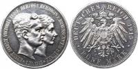 5 Mark 1915 A - svatební  U. LÜNEB.     KM 1164  (raž. 5 600 ks)