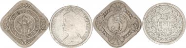 5 Cents 1914; +25 Cents 1919             2 ks
