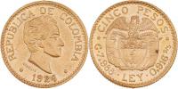 5 Peso 1924 MEDELLIN