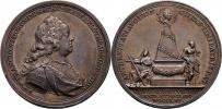 Wiedeman - AR úmrtní medaile 1765 - poprsí zprava
