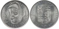50 Kčs 1990 - Sv.Anežka (bez signatury autora)_R!