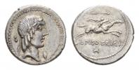 L. Calpurnius Piso Frugi  Denarius circa 90