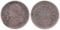 5 soldi 1867 Ag