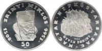 50 Forint 1966 BP - Zrinyi Miklós         KM 568     Ag 640  20 g