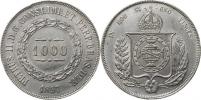 1000 Reis 1857         KM 465       Ag 917  12