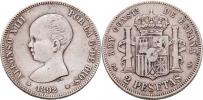 2 Peseta 1892/1892 PG-M