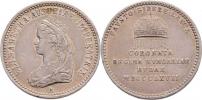 Menší latinský peníz na korunovaci v Budíně 1867 -