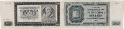 1000 Koruna 1942 - 2.vyd.- sér. Ha