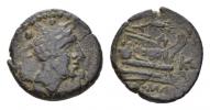 Corn-ear and KA series  Sextans circa Sicily circa 207-206 - Ex I. Vecchi sale 3