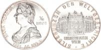 1/10 unce Ag 1993 - Marie Terezie / Burgtheater   22 mm  3