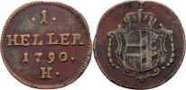 Cu Haléř 1790 H